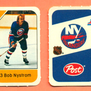 1982 Post Mini Cards #53-Bob Nystrom