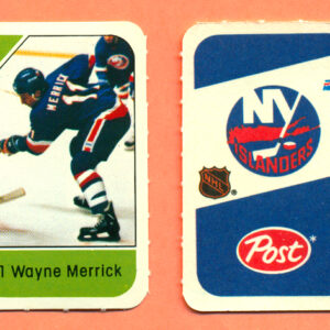 1982 Post Mini Cards #55-Wayne Merrick