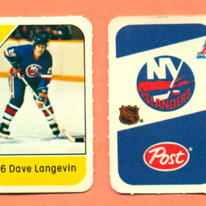 1982 Post Mini Cards #58-Dave Langevin