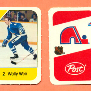 1982 Post Mini Cards #65-Wally Weir