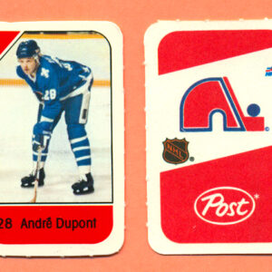 1982 Post Mini Cards #66-Andre Dupont