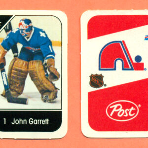 1982 Post Mini Cards #72-John Garrett