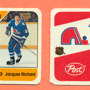 1982 Post Mini Cards #78-Jacques Richard