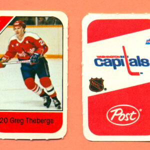 1982 Post Mini Cards #82-Greg Theberge