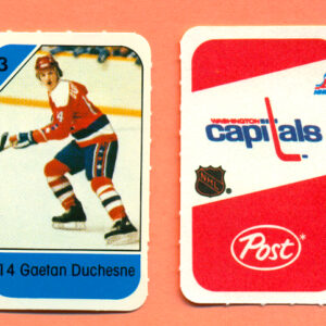 1982 Post Mini Cards #93-Gaetan Duchesne