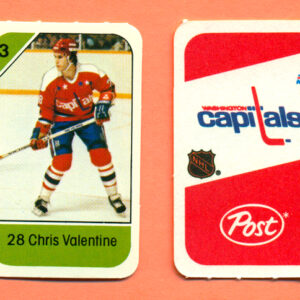1982 Post Mini Cards #96-Chris Valentine