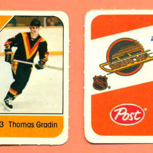 1982 Post Mini Cards #102-Thomas Gradin