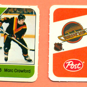 1982 Post Mini Cards #111-Marc Crawford