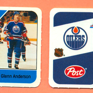 1982 Post Mini Cards #116-Glenn Anderson