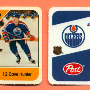 1982 Post Mini Cards #118-Dave Hunter