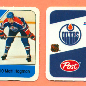 1982 Post Mini Cards #124-Matti Hagman
