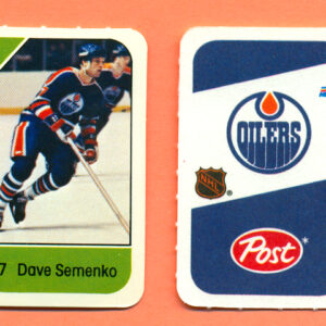 1982 Post Mini Cards #128-Dave Semenko