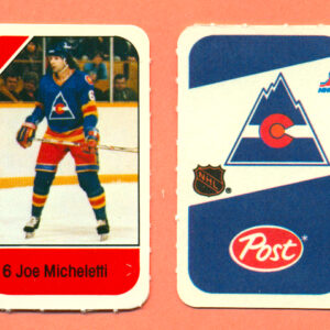 1982 Post Mini Cards #130-Joe Micheletti