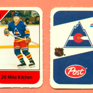 1982 Post Mini Cards #131-Mike Kitchen
