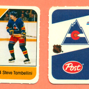 1982 Post Mini Cards #133-Steve Tambellini