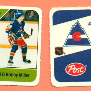 1982 Post Mini Cards #135-Bobby Miller