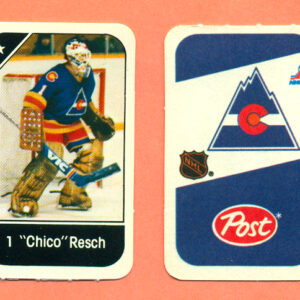 1982 Post Mini Cards #136-Glenn-Chico Resch
