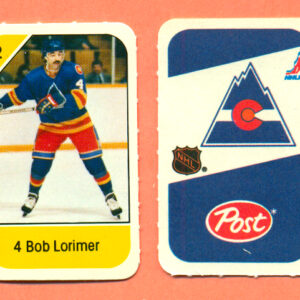 1982 Post Mini Cards #137-Bob Lormier