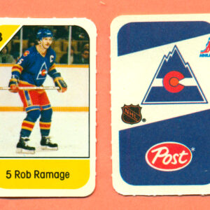 1982 Post Mini Cards #138-Rob Ramage