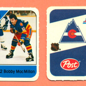 1982 Post Mini Cards #141-Bob MacMillan