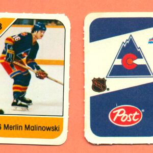 1982 Post Mini Cards #142-Merlin Malinowski