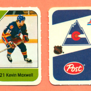 1982 Post Mini Cards #143-Kevin Maxwell