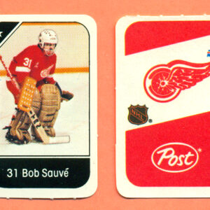 1982 Post Mini Cards #152-Bob Sauve
