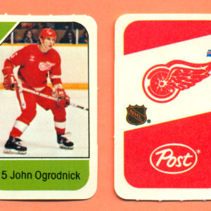 1982 Post Mini Cards #160-John Ogrodnick