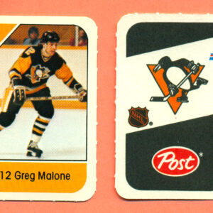 1982 Post Mini Cards #165-Greg Malone