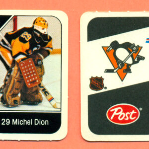 1982 Post Mini Cards #168-Michel Dion
