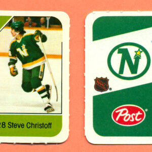 1982 Post Mini Cards #183-Steve Christoff