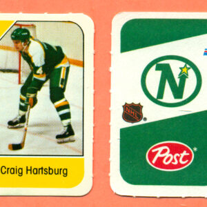 1982 Post Mini Cards #186-Craig Hartsburg
