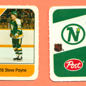 1982 Post Mini Cards #190-Steve Payne