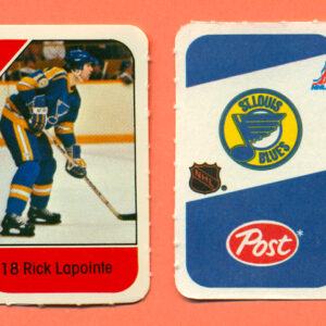 1982 Post Mini Cards #194-Rick Lapointe