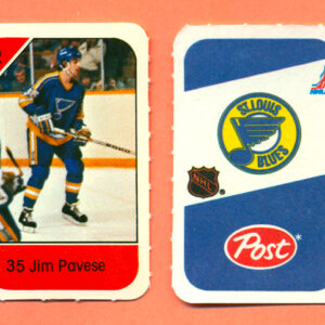 1982 Post Mini Cards #195-Jim Pavese