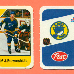 1982 Post Mini Cards #201-Jack Brownschidle