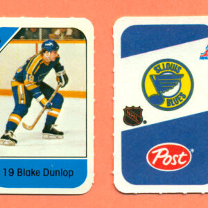 1982 Post Mini Cards #205-Blake Dunlop