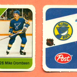 1982 Post Mini Cards #207-Mike Crombeen