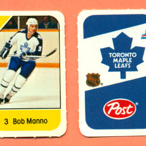 1982 Post Mini Cards #209-Bob Manno