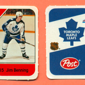 1982 Post Mini Cards #210-Jim Benning