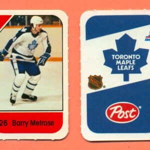 1982 Post Mini Cards #211-Barry Melrose