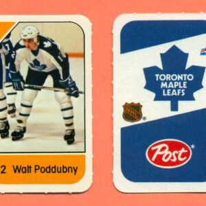 1982 Post Mini Cards #213-Walt Poddubny