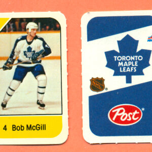 1982 Post Mini Cards #217-Bob McGill