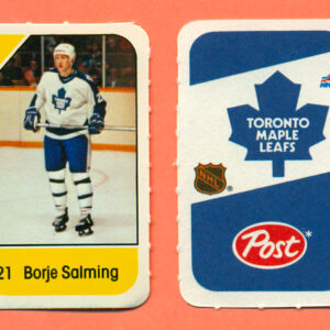 1982 Post Mini Cards #218-Borje Salming