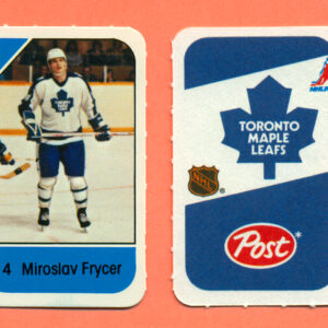 1982 Post Mini Cards #221-Miroslav Frycer