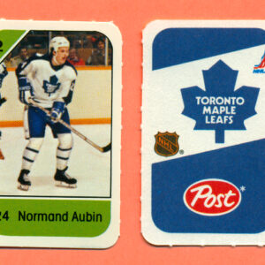 1982 Post Mini Cards #223-Normand Aubin