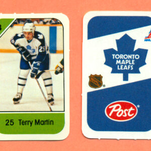 1982 Post Mini Cards #224-Terry Martin