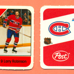 1982 Post Mini Cards #226-Larry Robinson