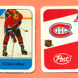 1982 Post Mini Cards #228-Guy Lafleur