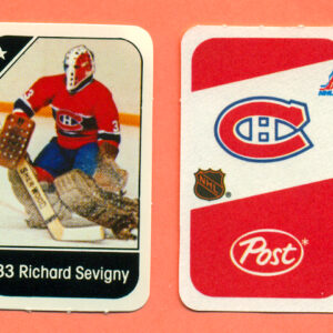 1982 Post Mini Cards #232-Richard Sevigny
